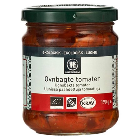 Urtekram Tomater ovnbagte i olie Ø 190 g, Helse & Madvarer, Madvarer, Konserves