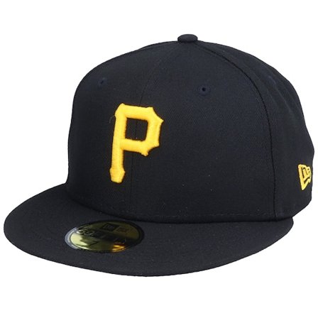 New Era - MLB Zwart fitted Cap - Pittsburgh Pirates Authentic On-Field 59Fifty Black Fitted @ Hatstore