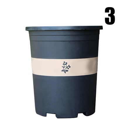 Stor rund kort blomkruka Kontroll Rot Roskruka Plantering Fröplanta Förtjockning Plast Blomma Gallon Kruka eller bricka