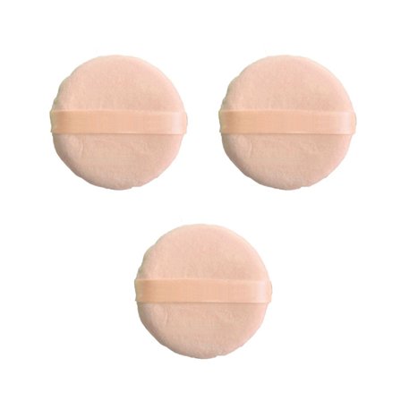 3 sett med overdimensjonert sminkepudder og svamp, myk og hudvennlig, spiser ikke pudder, egnet for både tørr og våt bruk