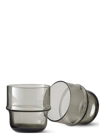 Design House Stockholm Unda Glas 2 Pack - Grey - 25 CL
