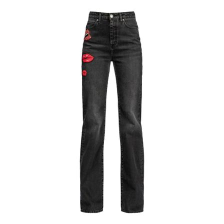 Pinko, Flared Jeans Zwart, Dames, Maat:W27