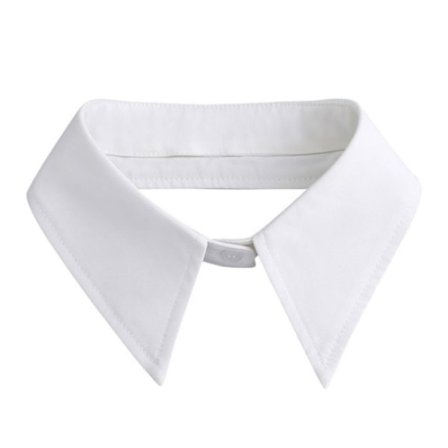 Hvit skjorte falsk krage klær tilbehør HVIT