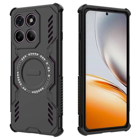 Kompatibel med Motorola Edge 60 Pro 5G Magnetisk Deksel Sommerfugl Armor Hul Varmeavledning PC TPU Telefondeksel