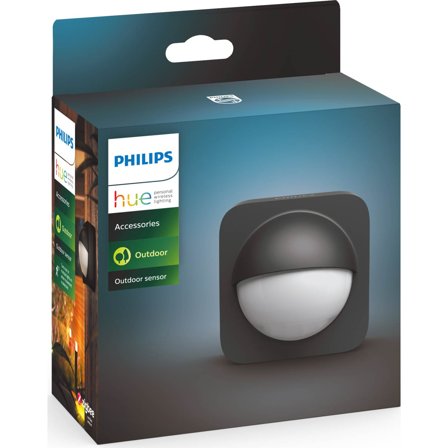 Philips - Smart belysning Sensor Hue Utomhus Philips Svart