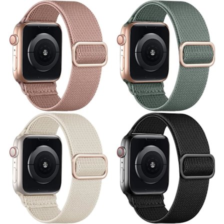 4-pakks remmer kompatibel med Apple Watch 41mm 38mm 40mm kvinner meg