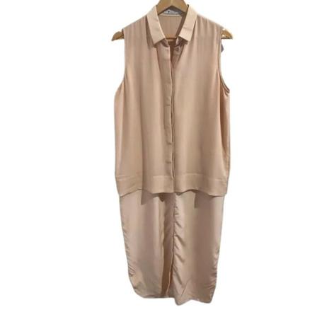 Alexander Wang Pre-owned, Pre-owned Silkdresses Beige, Dames, Maat:M