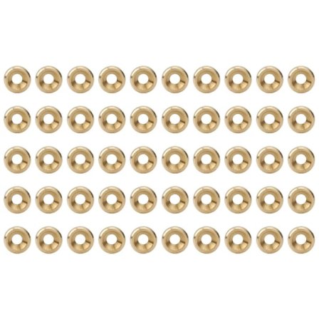 50 stk. undersænket skrue skive CNC ren kobber fladt hoved pakning industrielle forsyninger M5