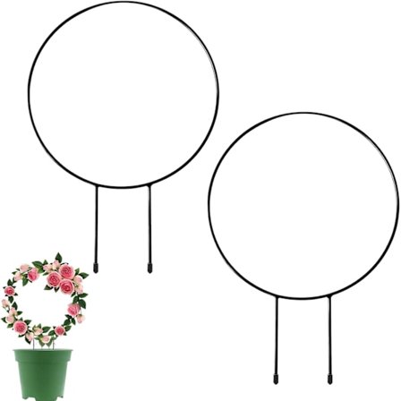 Set med 2 inomhusväxtstativ - Metallklätterhjälp - för balkong