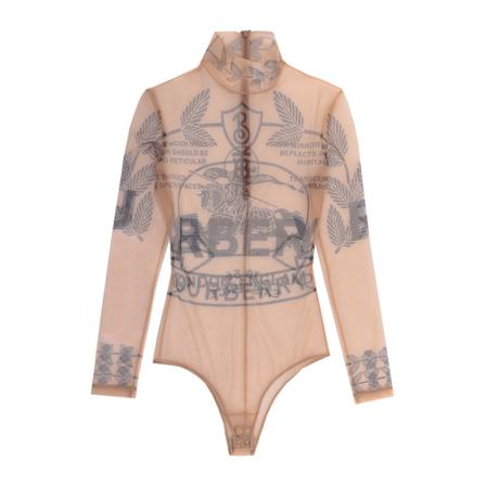 Burberry, Body Beige, Dames, Maat:S,print