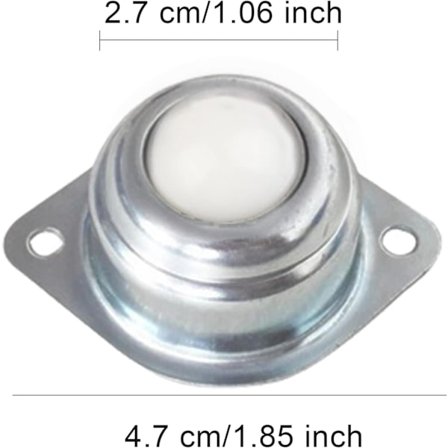 Pakke med 8 møbelhjul, små kulehjul, møbelhjul