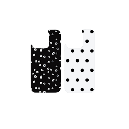 Print Pack iPhone 12 Pro Max / 13 Pro Max / 14 Pro Max / 15 Pro Max / 16 Pro Max Ecru Noir