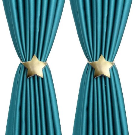 Nye Alloy Star Magnetiske Gardinbindere Dekoration Gardin Spænde Drageholder, 1 par$1 par Alloy Magneti