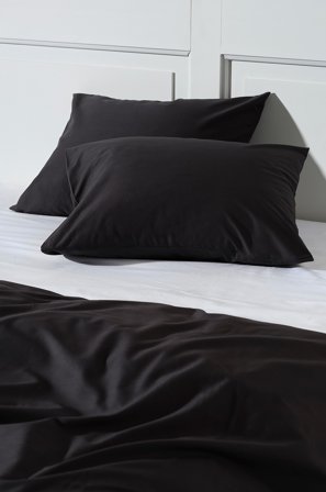 Jotex - Putetrekk 2-pakning 50x60 Cm Økologisk Gråsvart - ZACK - Kjøp Putevar hos Jotex