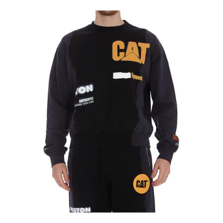 Heron Preston, Sweatshirt Czarny, Mężczyzna, Rozmiar: L