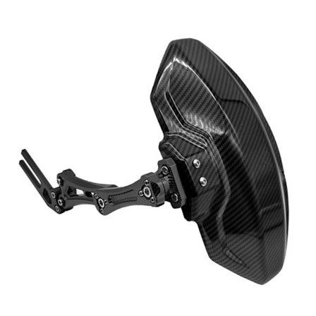 Universell motorsykkel skjerm, bakre hjul skjerm monteringsutstyr (karbonfiber)