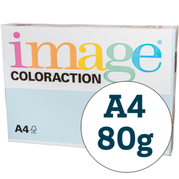 PAPIR COLORACTION BLÅ A4 80G