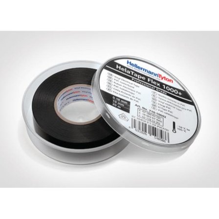 Hellermann Tyton HelaTape Flex 1000+ Sähköteippi 19 mm x 20 m Musta, Koneiden tarvikkeet & käyttöosat