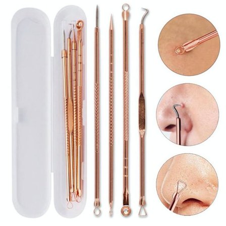 4-pak Blackhead klippere fjerner nemt hudorme - rose