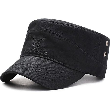 Herrarmé Cap Militär Flat Cap Cap Justerbar Vintage Bomull Baseball Cap Militär Cap Justerbar Baseball Cap Sommar Trucker Hat