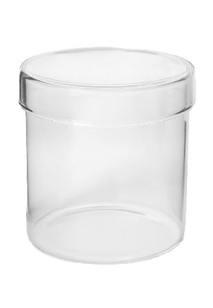 Åhléns Home Förvaringsburk med lock 8 cm Badrumstillbehör Transparant ONESIZE