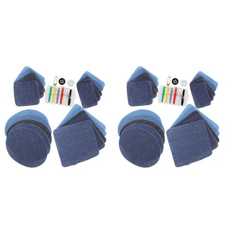 Denim kutte stykke strykejern på jeans reparasjon patch albue kne klær patch sy tilbehør