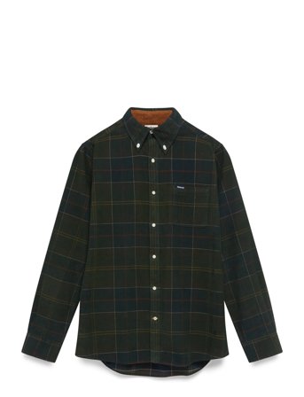 Barbour Barbour Blair Tailored Tartan Cord Shirt - Green - M