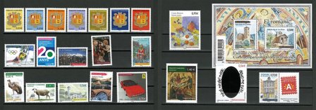 Fransk Andorra - Årgang 2010 - Postfrisk - YT 681-703