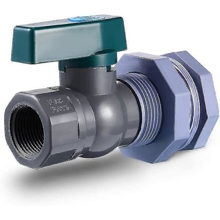 Regnvandsbeholder Hane Sæt 3/4 Tomme Regnvandsbeholder Ventil Med Skot Fitting Adapter Til Akvarier, Vandtanke, Badekar, Pools-jie
