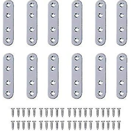 12 stk Hjørnebeslag Sett Rustfritt Stål Heavy Duty Metall