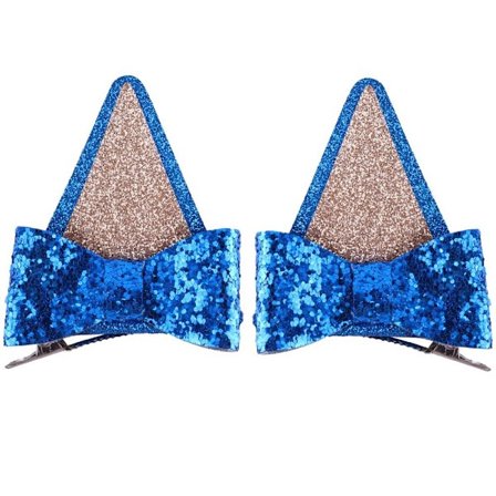 8 STK Pigesløjfer Hårnåle Sløjfe Hårspænder BLÅ 8 STK 8 STK