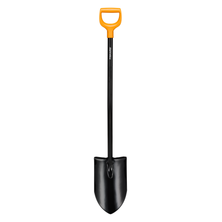 Fiskars Solid 1067517 Spade ekstra stort blad, svart, Hageredskap
