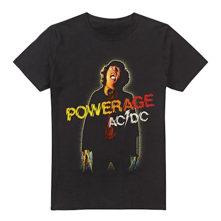 AC/DC Herr Powerage T-Shirt M Svart