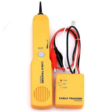 Kabelfinner Tone Generator Probe Tracer Wire Tracker Kabelkrets Tester Funksjoner Alligatorklemmer RJ11 Plugg Finnverktøy