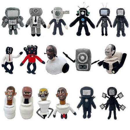 Skibidi Toilet -pehmolelu Uusi