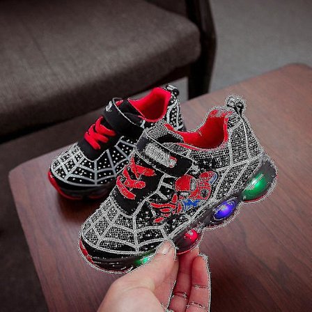 Sportskor för barn Led Lighted Sneakers Black