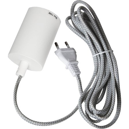 Star Trading - Tilbehør til innebelysning 297-96 Sladdställ E27 Slim Hvit