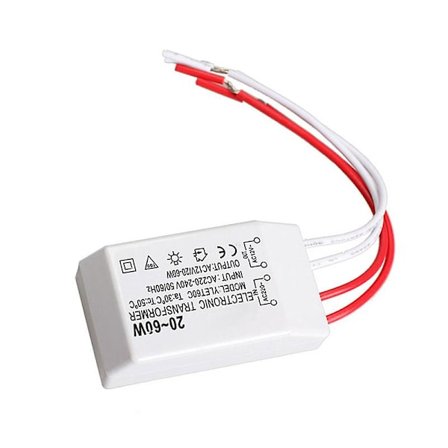 20-60W 12V Halogen Lampe Elektronisk Transformer Spotlight Adapter Enhed (FMY)