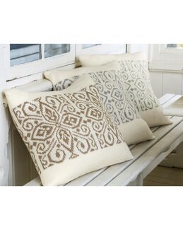 Strikkeoppskrift Pute Klematis - Dale Garn