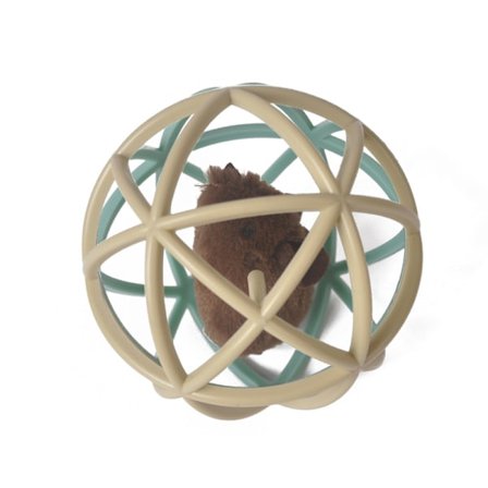 1 stk. kattelegetøj, kattemuseboldbur, kattemuselegetøj, interaktivt kattelegetøj, pibemus, kattelegetøj