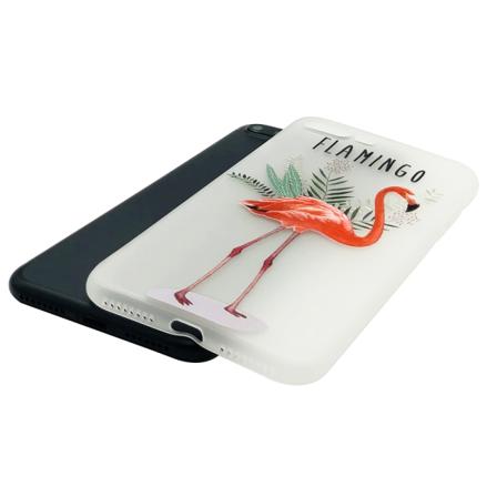 Flamingo - Retroskal Av Silikon För Iphone 7