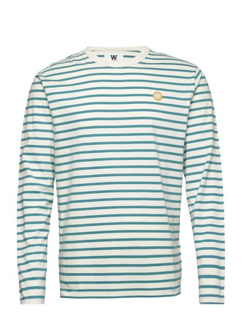 Mel Long Sleeve T-shirts Long-sleeved Multi/mønstret Double A By Wood Wood*Betinget Tilbud