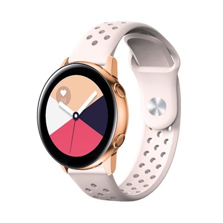 Ihåligt Silikon Fitnessarmband (20mm) - Ljusrosa Ljusrosa