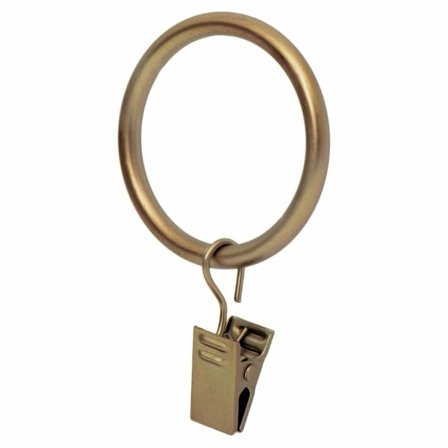 Gardinring med klemmer - Ringe med klemmer til gardiner, 1,7 tommer i diameter, 14 stk. pr. pakke.