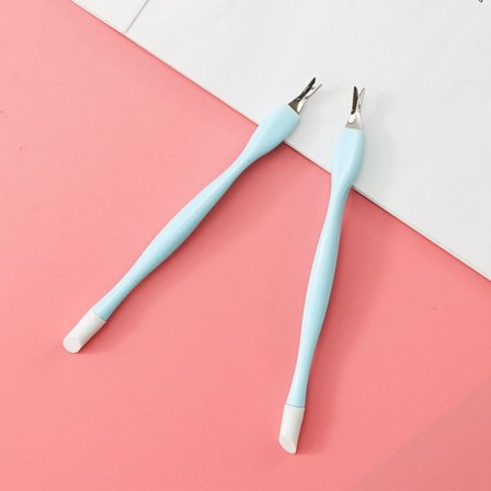 Nail Art Fork Nipper Dead Skin Trimmer BLÅ