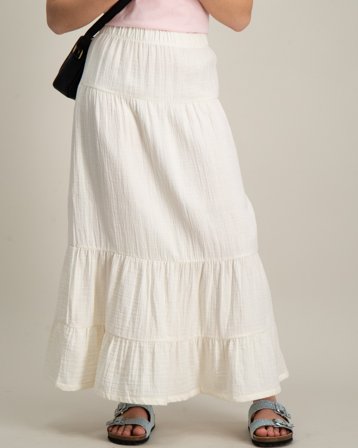 LMTD NLFHUSSA LONG SKIRT Blanc Jupes Fille - Kids Brand Store