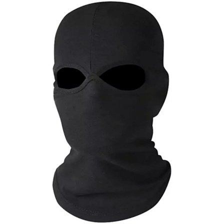 Vindtæt og støvtæt maskeret hætte (sorte dobbelte huller)