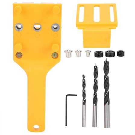 11-delt trepluggbormaskin Drill Guide verktøysett for trebearbeiding snekring