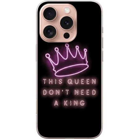 Kompatibelt Mobilskal till Apple Apple iPhone 16 Pro Denna drottning behöver ingen kung: feminist
