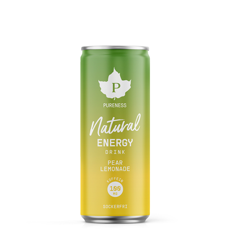 Pureness Natural Energidrikk 330 ml Pære Lemonade